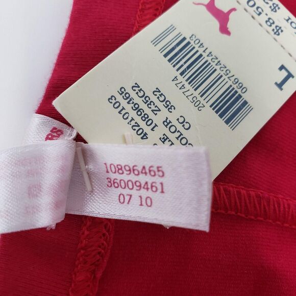 PINK Victoria's Secret Panties Womens Large Red Cheekster Hipster Underwear 2010 - Picture 8 of 10